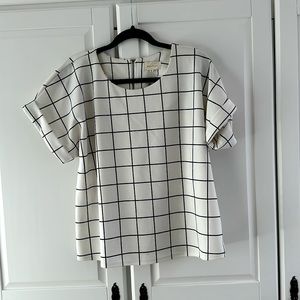 MELLODAY Short Sleeve Blouse Medium
